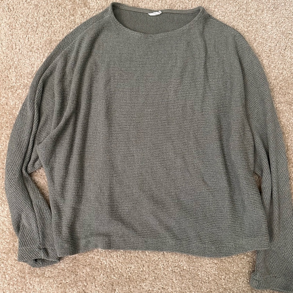 Cozy sage green Knit Sweater